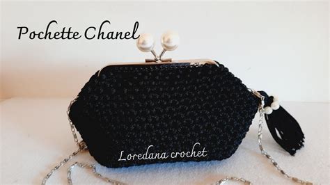 pochette di rafia uncinetto chanel|BORSA POCHETTE UNCINETTO CHANEL PUNTO BASSO.